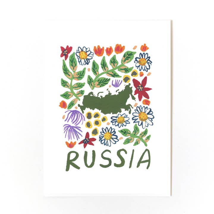 Russia Print for wholesale by Small Creative
