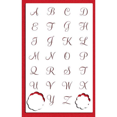 Emilys Mini-Monogramm-Set Plätzchen-Schablone für den Großhandel von Designer Stencils