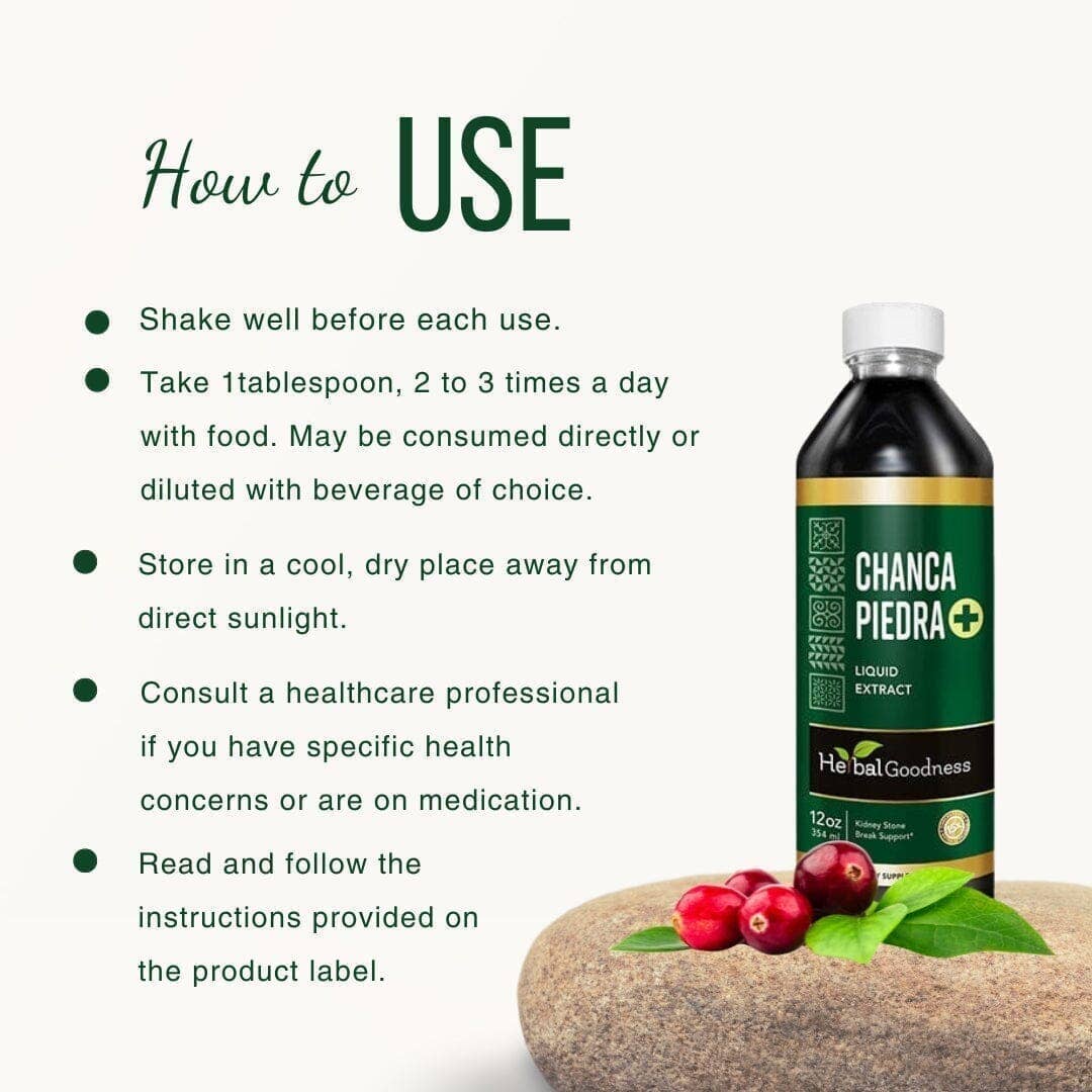 Herbal Goodness – Engroshandel Kosttilskud og vitaminer – Stenbryder Chanca Piedra Ekstrakt 15X Styrke - 12oz4