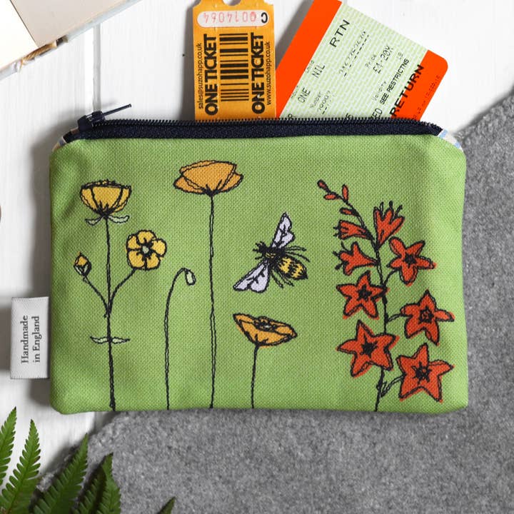 vårblommor - medelstor myntbörs för wholesale av Poppy Treffry