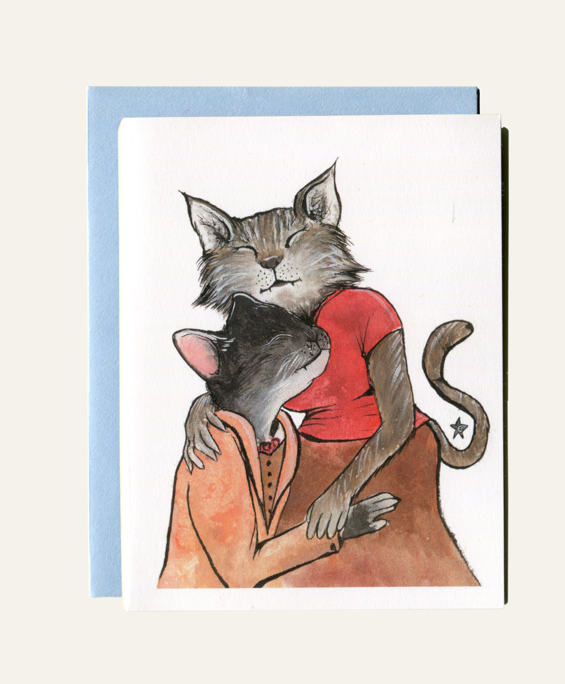 Darling Illustrations - Wholesale Love Card - You're Purrfect - Cat Notecard3