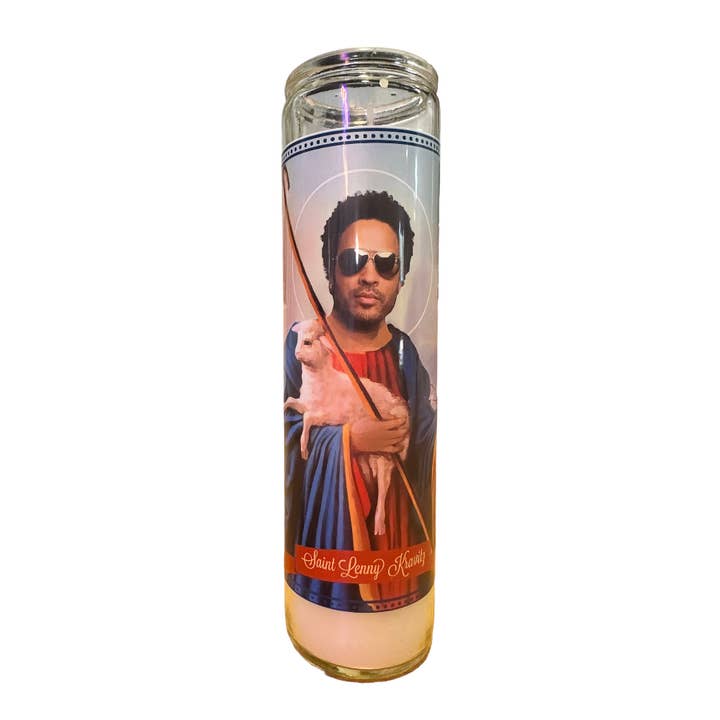 The Luminary and Co. - Wholesale Votive Candle - Lenny Kravitz Devotional Prayer Saint Candle
