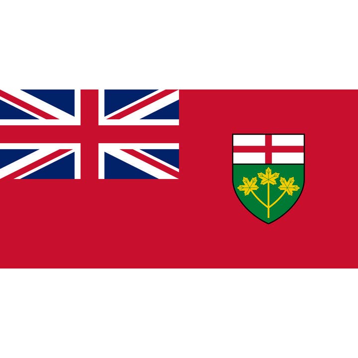 Ontario 5'x 3' för wholesale av Worldwide Flags Ltd