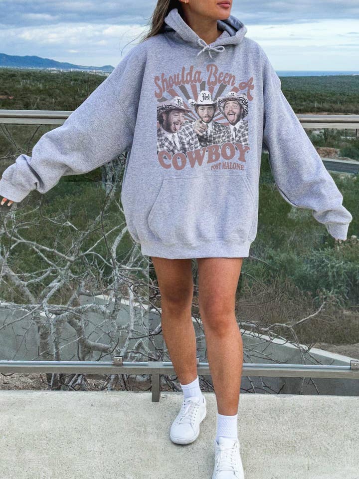 Should've Been A Cowboy Western Country Music Hoodie for wholesale by Monday Muse