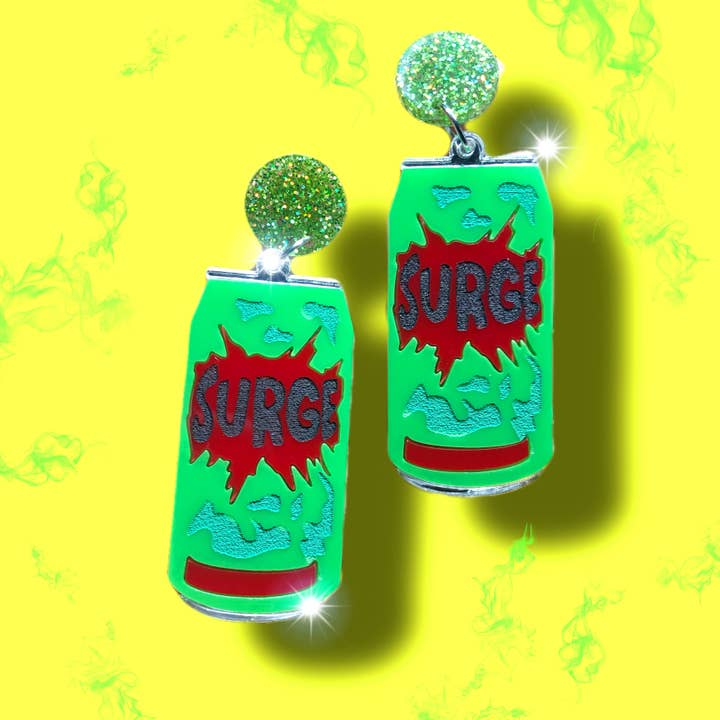 Pendientes colgantes Surge 90's Drink para venta al por mayor de The Foxy Hipster