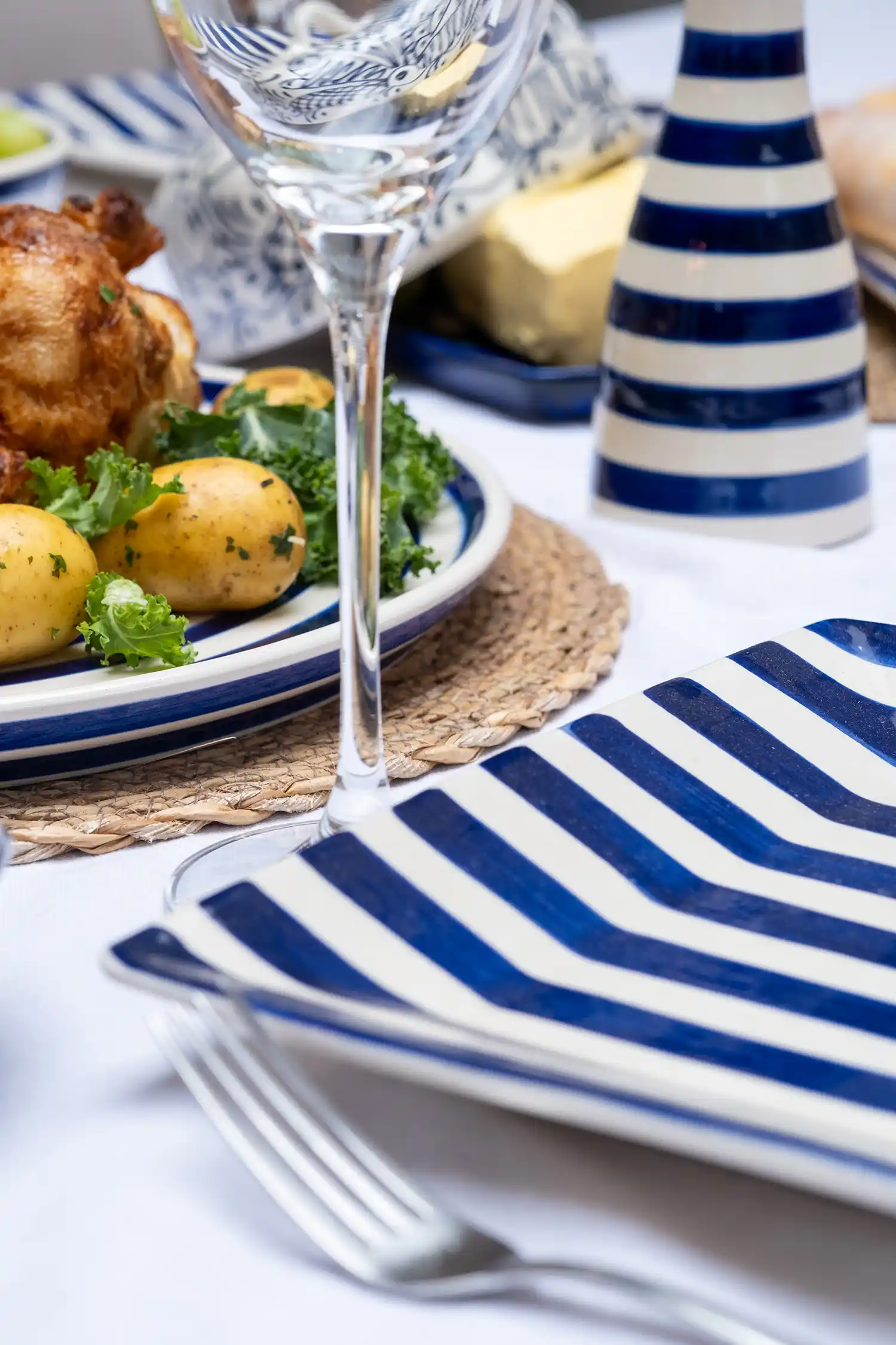 ABS Pottery – wholesale Butter dish – Butter Dish Cobalt Swirl2