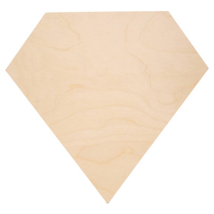 Woodpeckers Crafts - Wholesale DIY Craft Kit - Wood Diamond Shape Cutout, 12"