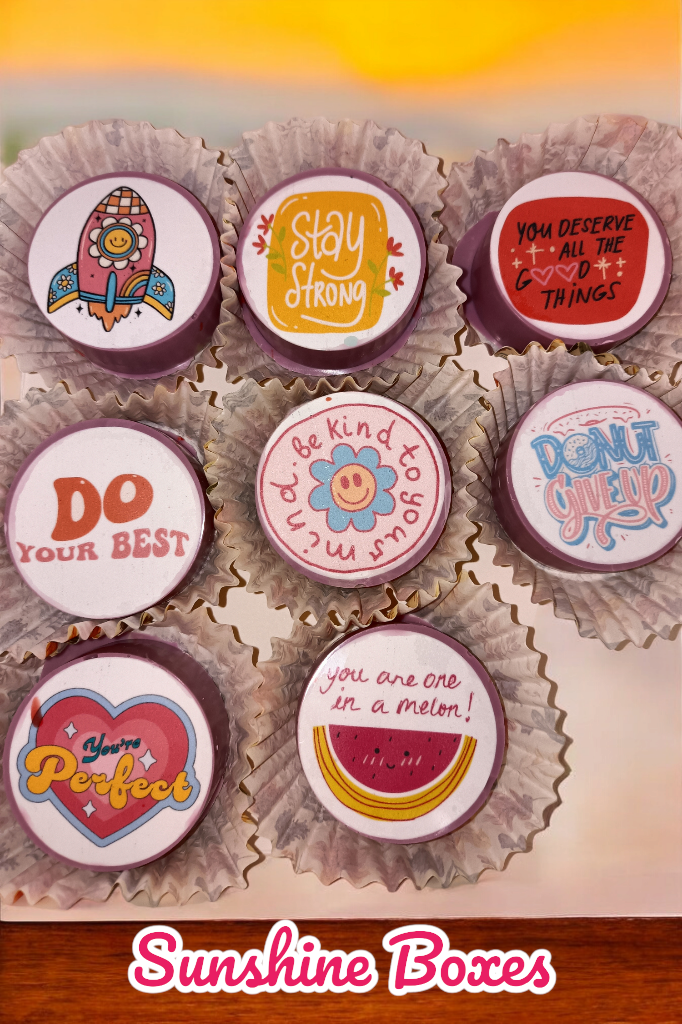 Sunshine Boxes - Wholesale Cake/Cupcake Topper - Decadent Chocolate-Covered Oreos0