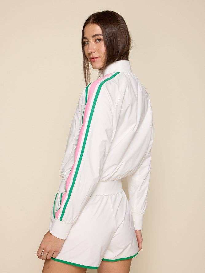 White Classic Court Jacket for wholesale on Faire4