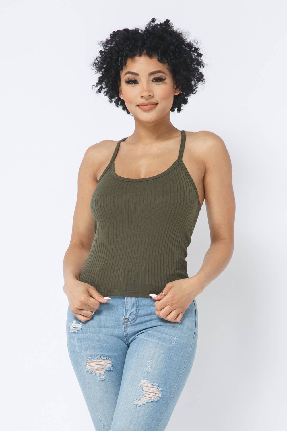 Julia by LoveJ - Wholesale Tank Top - Women's - Rib Racer Back Sleeveless Tank Top34