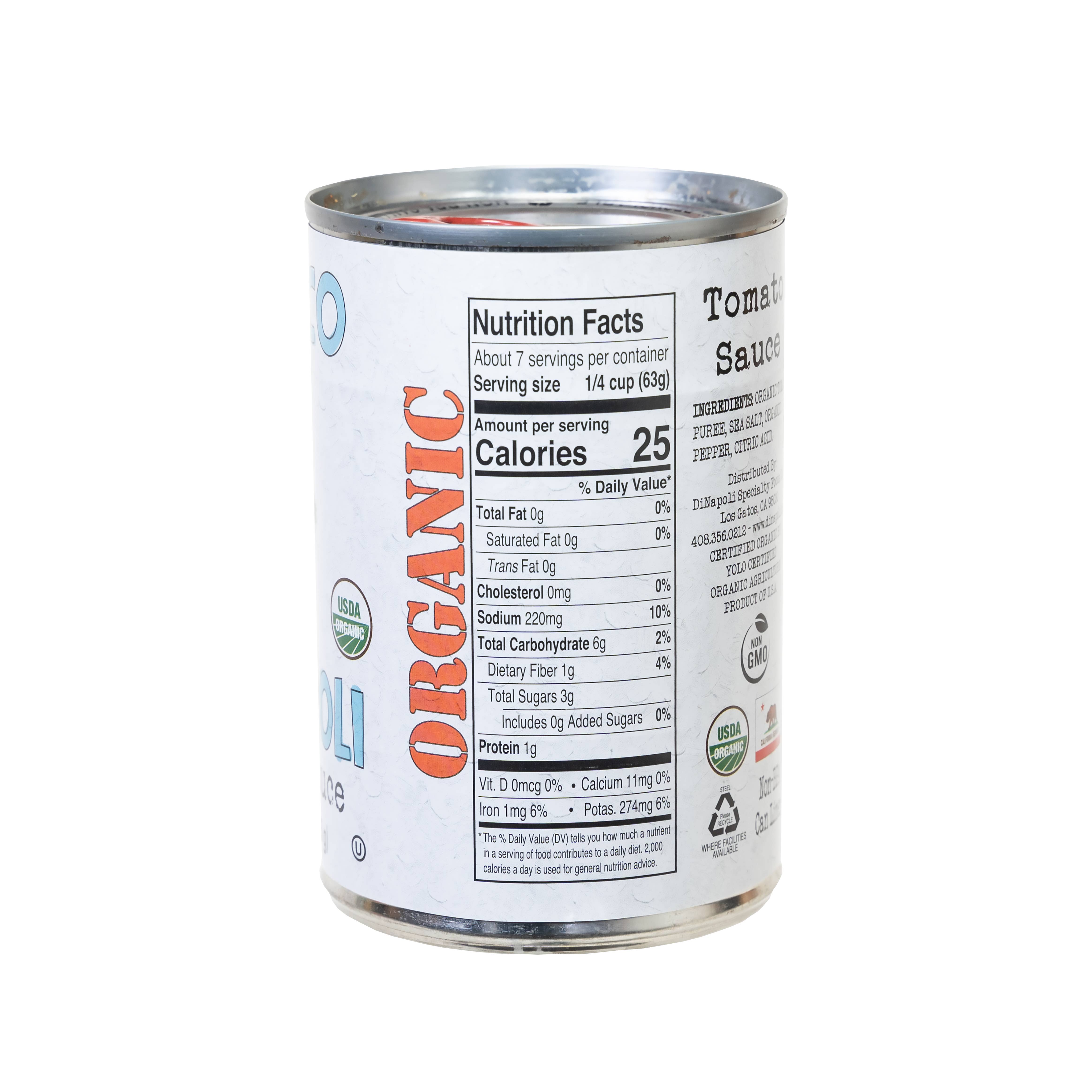 Bianco Dinapoli - Wholesale Sauce - Bianco DiNapoli Organic Tomato Sauce 14.5 oz  (12ct)1