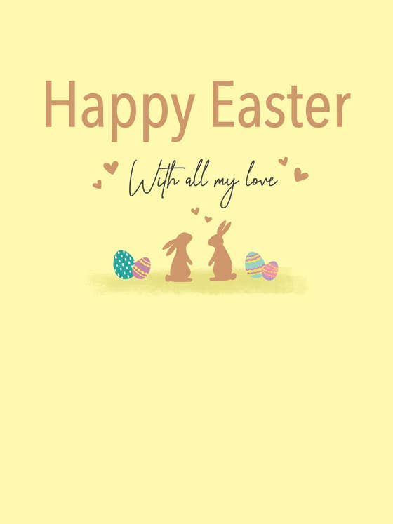 Påskkort, Öppen Kärlek, Kanintyp för wholesale av Piccadilly Greetings