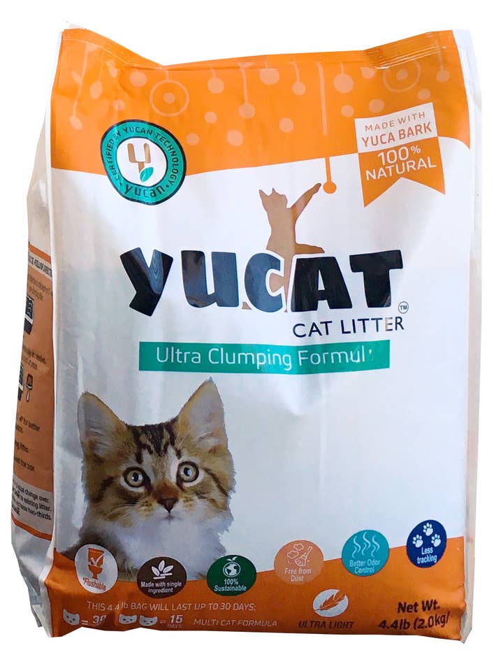 Yucat Ultra Clumping Cat Litter 4.4 Pound Bag for wholesale by Scoochie Pet Products