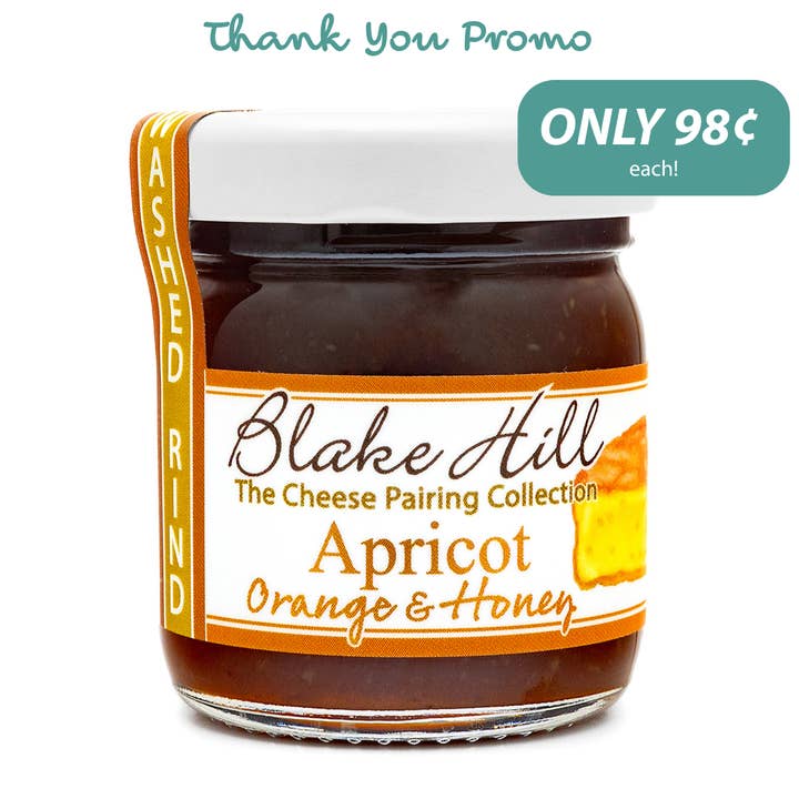 Apricot with Orange & Honey Mini Preserves - 30 pack for wholesale by Blake Hill Preserves