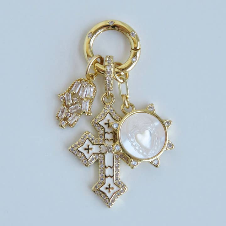 Love, Protection & Blessings of Goodness Charm Cluster for wholesale by Boutique Suarez Co.