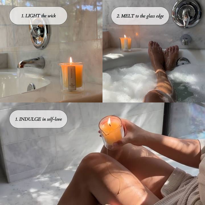 Jazeena - Wholesale Bath/Body Oil - Body Serum Candle Refill | Compostable, Microwave Safe 4oz6