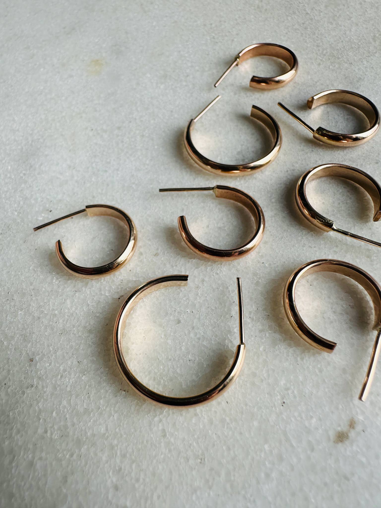 Notions of Lovely - Wholesale Hoop Earrings - Classic 90's Hoops - 14k Gold Fill4
