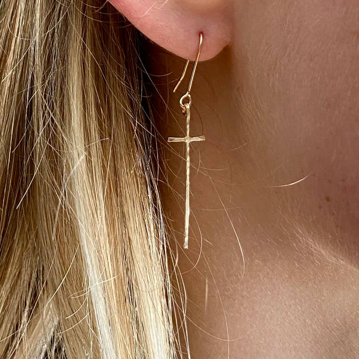 Bonnie Boardman Jewelry - Wholesale Dangle Earrings - Modern cross earrings3