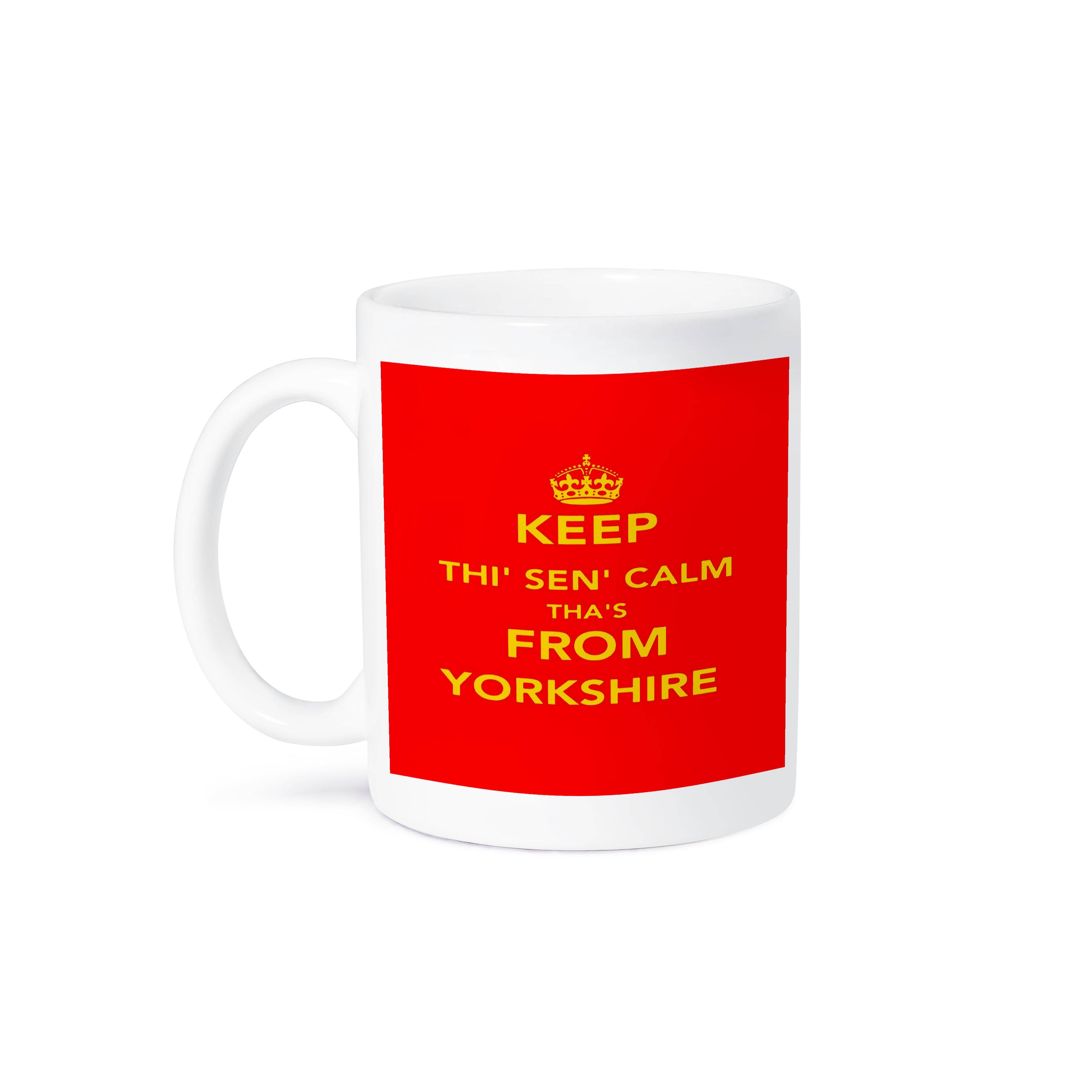 3dRose - Wholesale Coffee Mug - 3dRose, Keep Thi Sen Calm Thas From Yorkshire Dialect Quote, Mug8