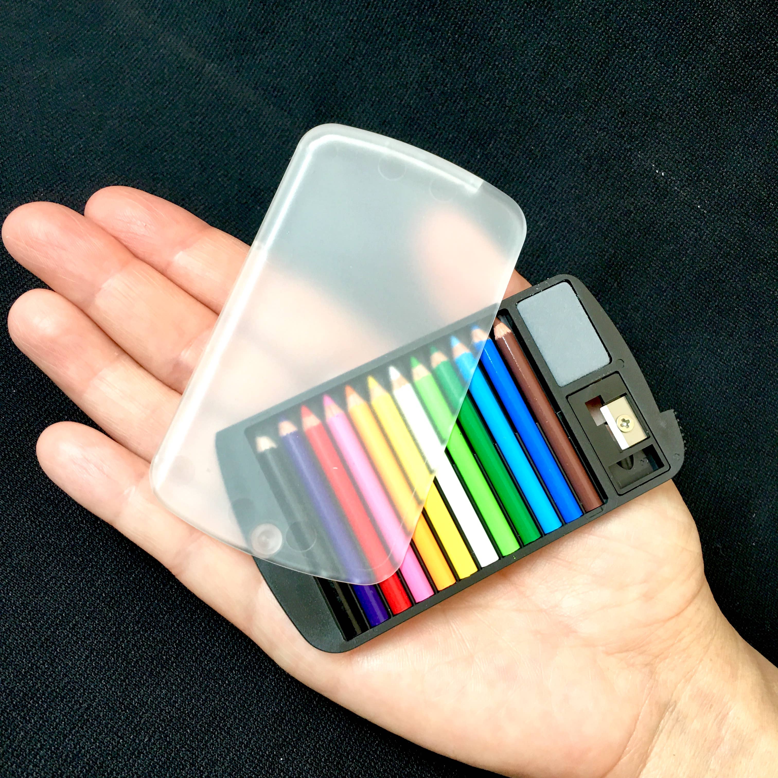 BCmini - Vente Crayons - 22134 12 mini crayons dans un étui transparent-13