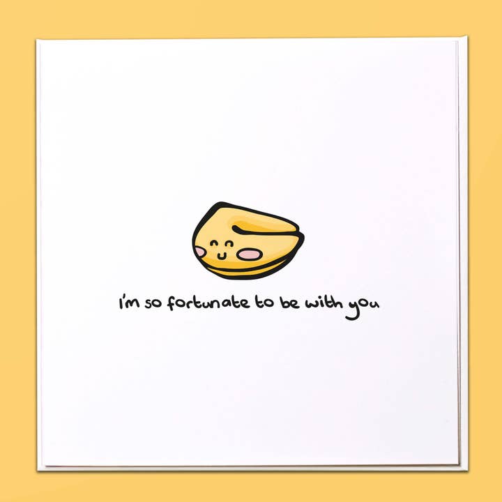 Je suis tellement chanceux d'être avec toi Carte de vœux pour la vente par The Crafty Giraffe