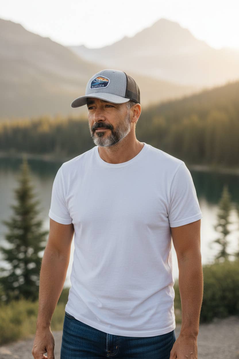 PNW Apparel - Vente Casquette de camionneur – unisexe - Casquette Snapback du parc national des Glaciers15