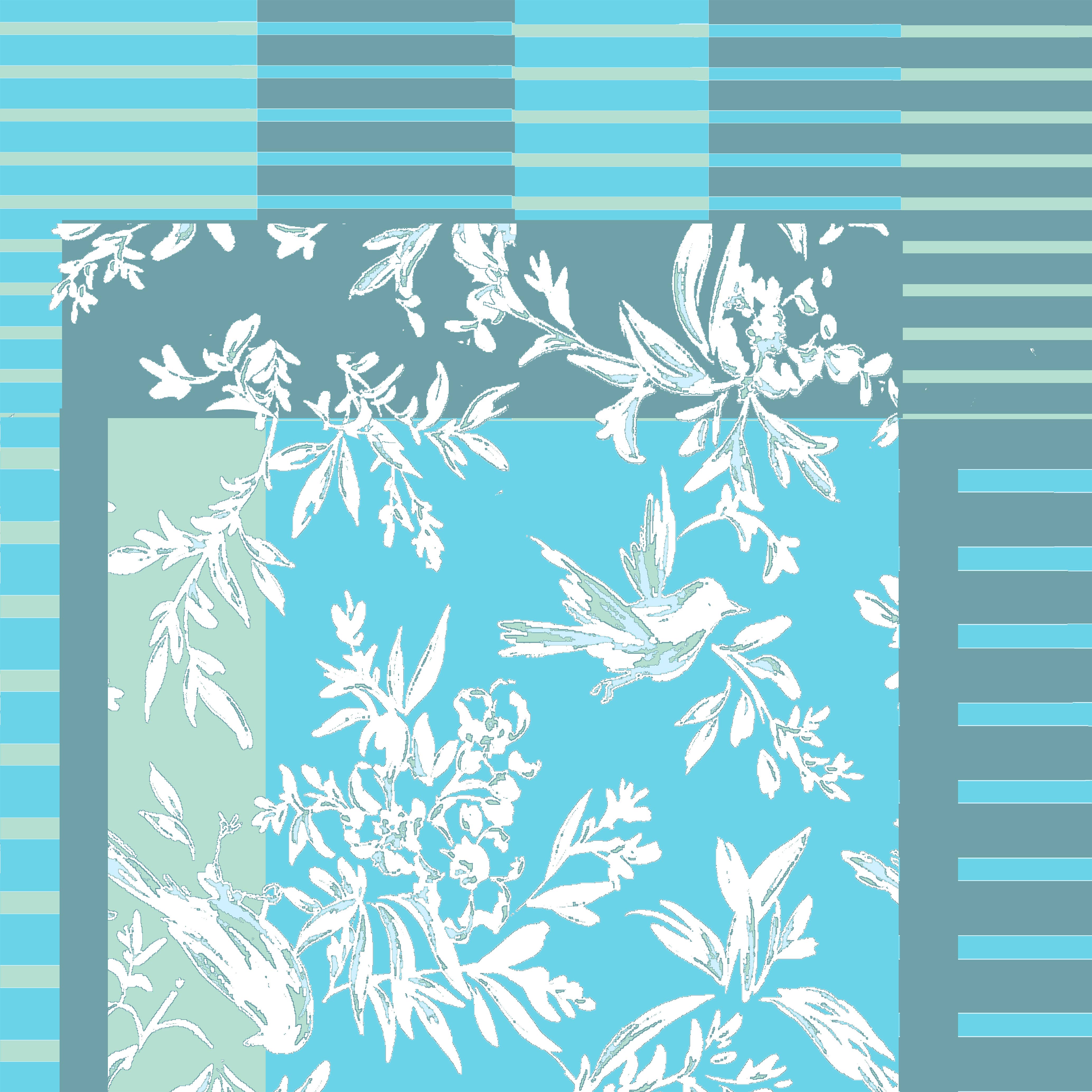 Supplement D'AM - Wholesale Scarf - Women's - Pareo stole for Brigitte Bardot birds and stripes Esterel1