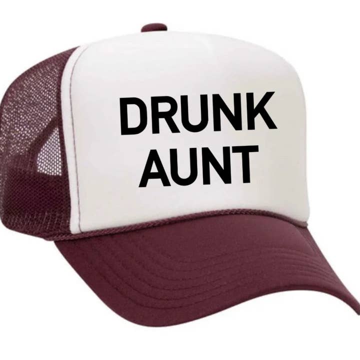 Inappropriate Trucker Hats - Wholesale Trucker Hat - Women's - Drunk Aunt Trucker Hat1
