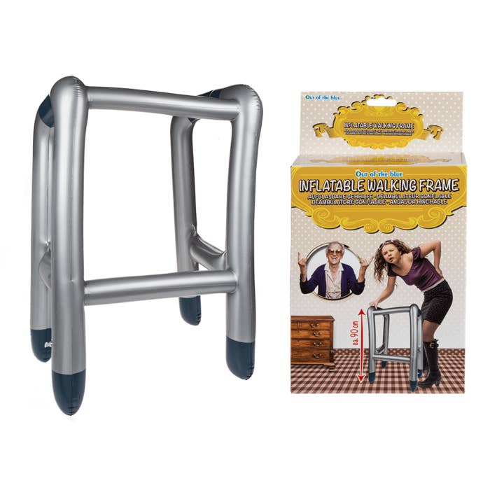 Uppblåsbar rollator, ca 90 cm, för maskerader och temafester för wholesale av Out of the blue KG