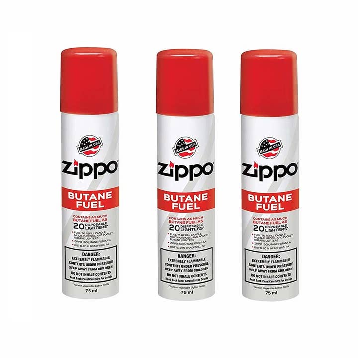 Benhalex - Wholesale Lighter - Zippo Premium Butane Fuel 75 ml, (12-Pack) #38153