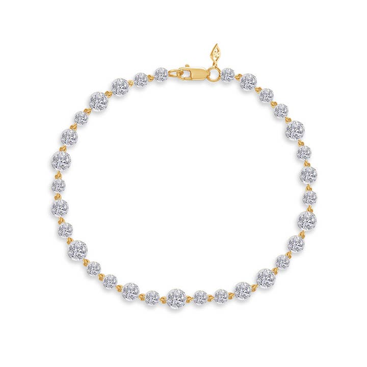 Lolovivi Jewelry - Wholesale Link & Chain Bracelet - The Saige Bracelet - Carat Couture Diamond Carbon Neutral Solid Gold Bracelet