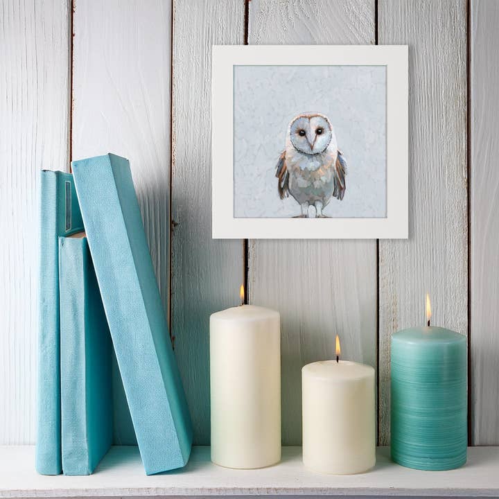 Cathy Walters Art - Wholesale Art Print - In This Together Owl Happy Square™1