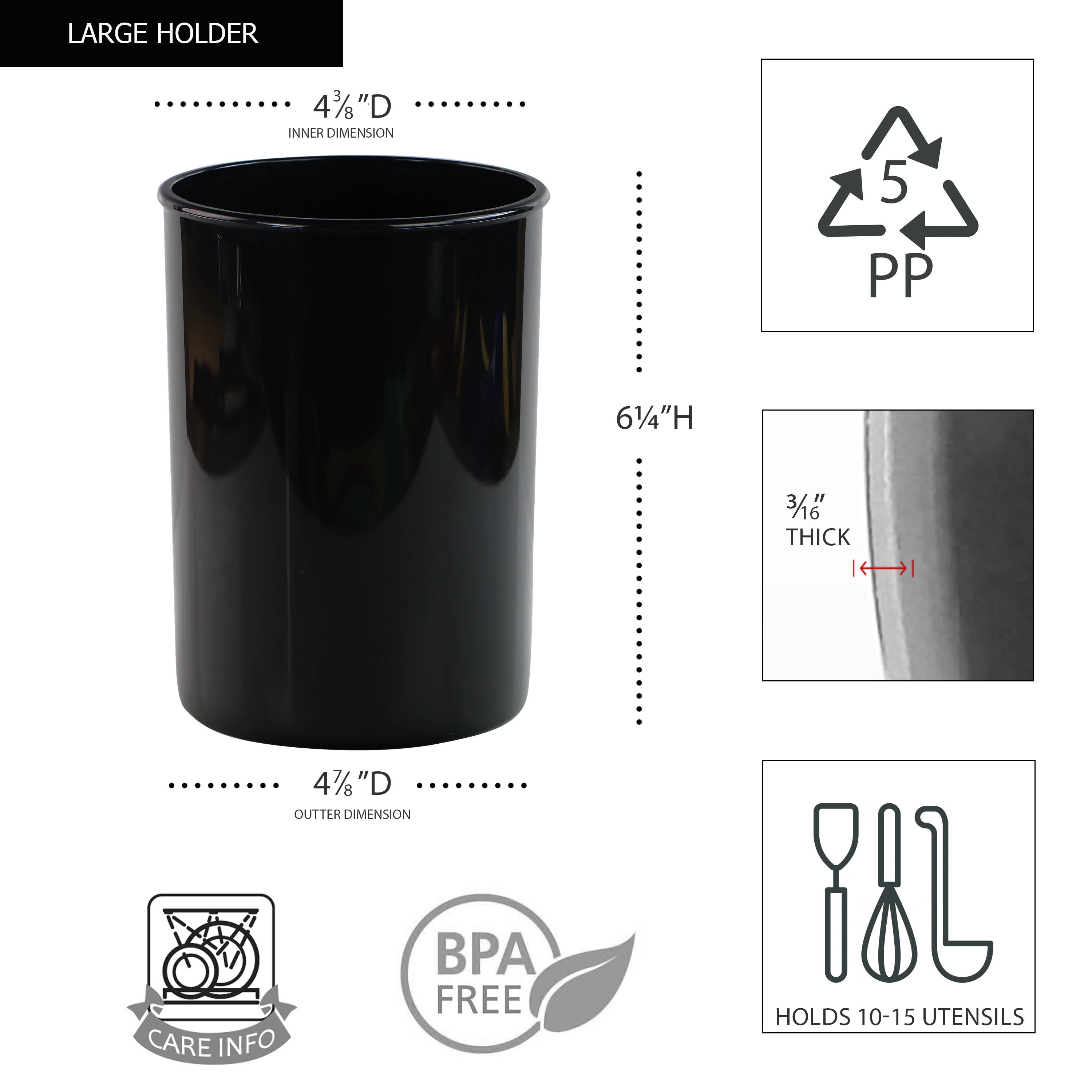 Reston Lloyd - Wholesale Utensil Holder - Plastic  Large Utensil Holder (16 Colors)11