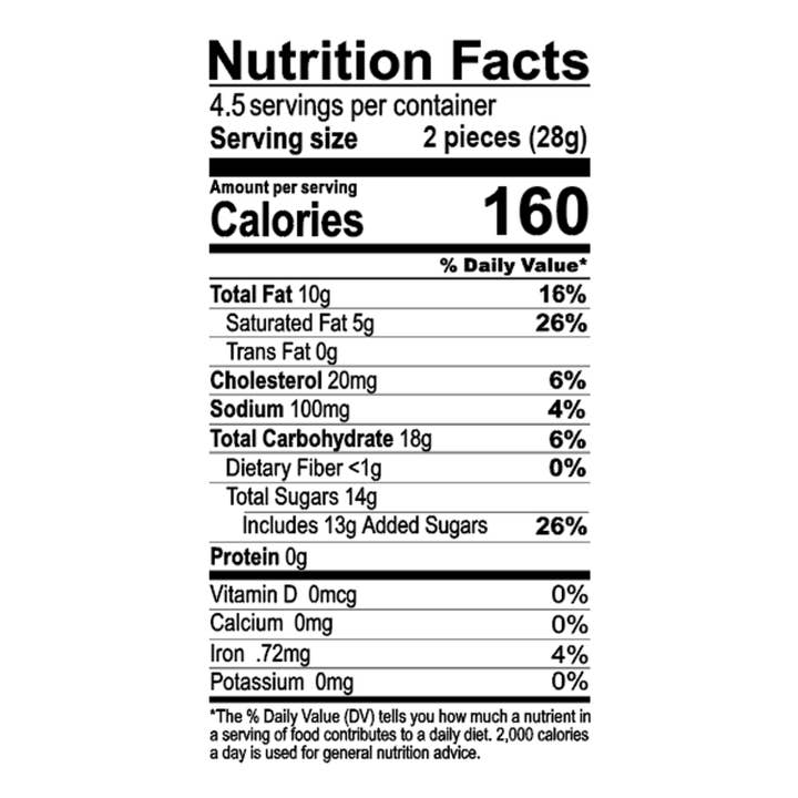 Griff's Toffee - Wholesale Toffee - Griff's Pecan Toffee - 4.5oz bag4