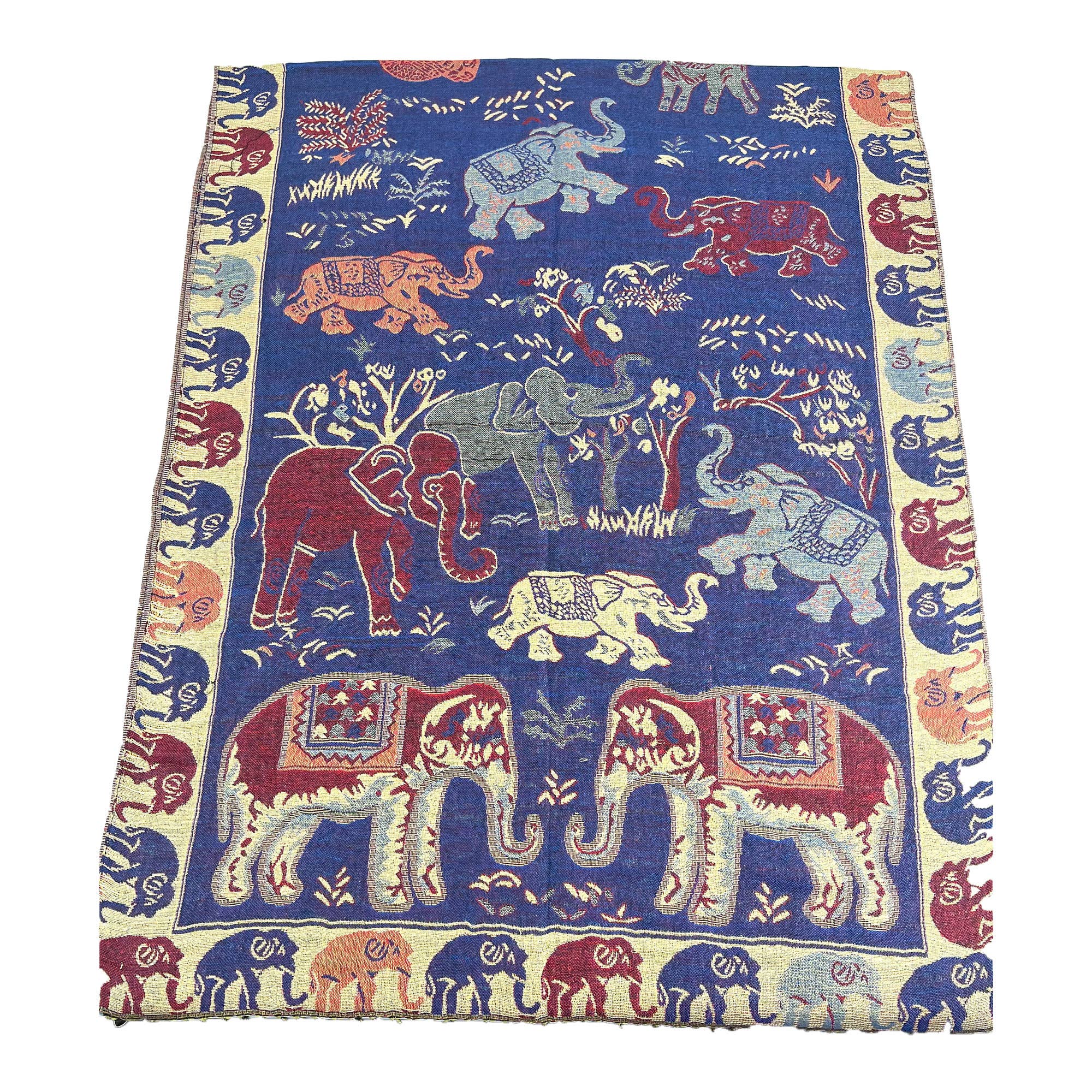 ASSORTED Metallic Pashmina Elephant Pattern GM35 (12PC) for wholesale on Faire9