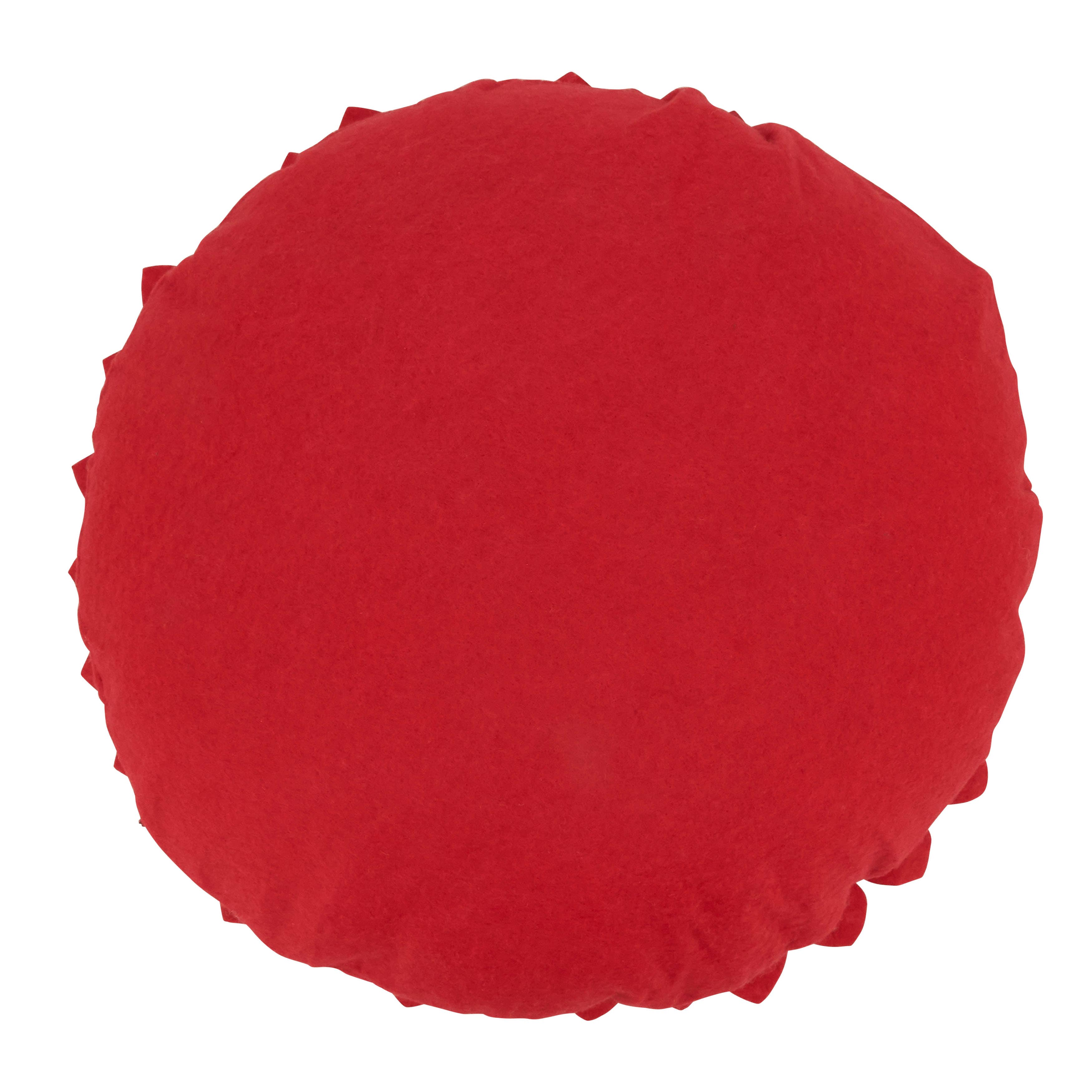 Saro Lifestyle - Wholesale Throw/Decorative Pillow - Felt Flower Pillow - Poly Filled15