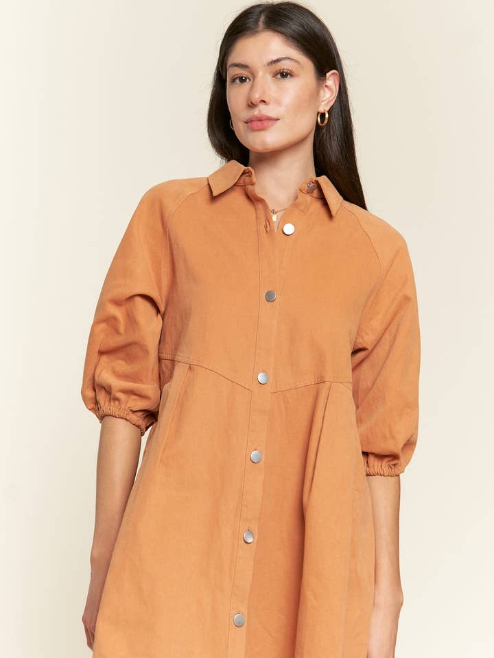 JADE BY JANE - Wholesale Dress - Women's - Washed denim style dress JJD5019 (Regular size only)8