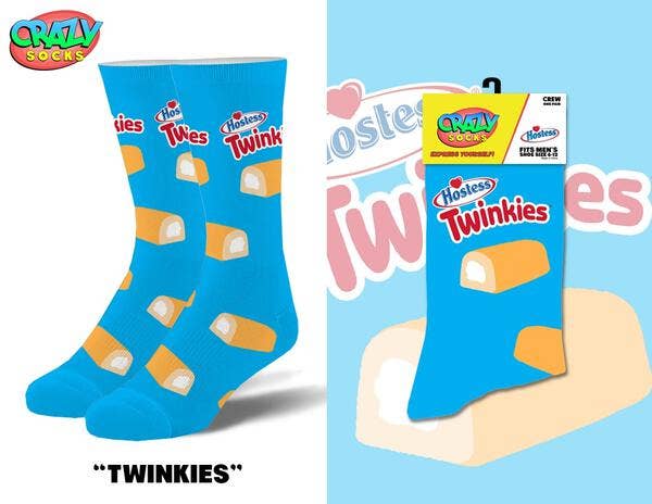 Crazy Socks - Wholesale Socks - Men's - Twinkies - Mens Crew Folded (Crazy Socks)3