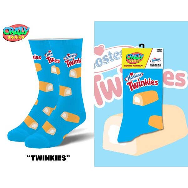Crazy Socks - Wholesale Socks - Men's - Twinkies - Mens Crew Folded (Crazy Socks)3