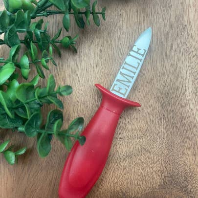 Hazel Grove Customs - Wholesale Kitchen/Utility Knife - Engraved Oyster Shucker, Personalized Oyster Shucker