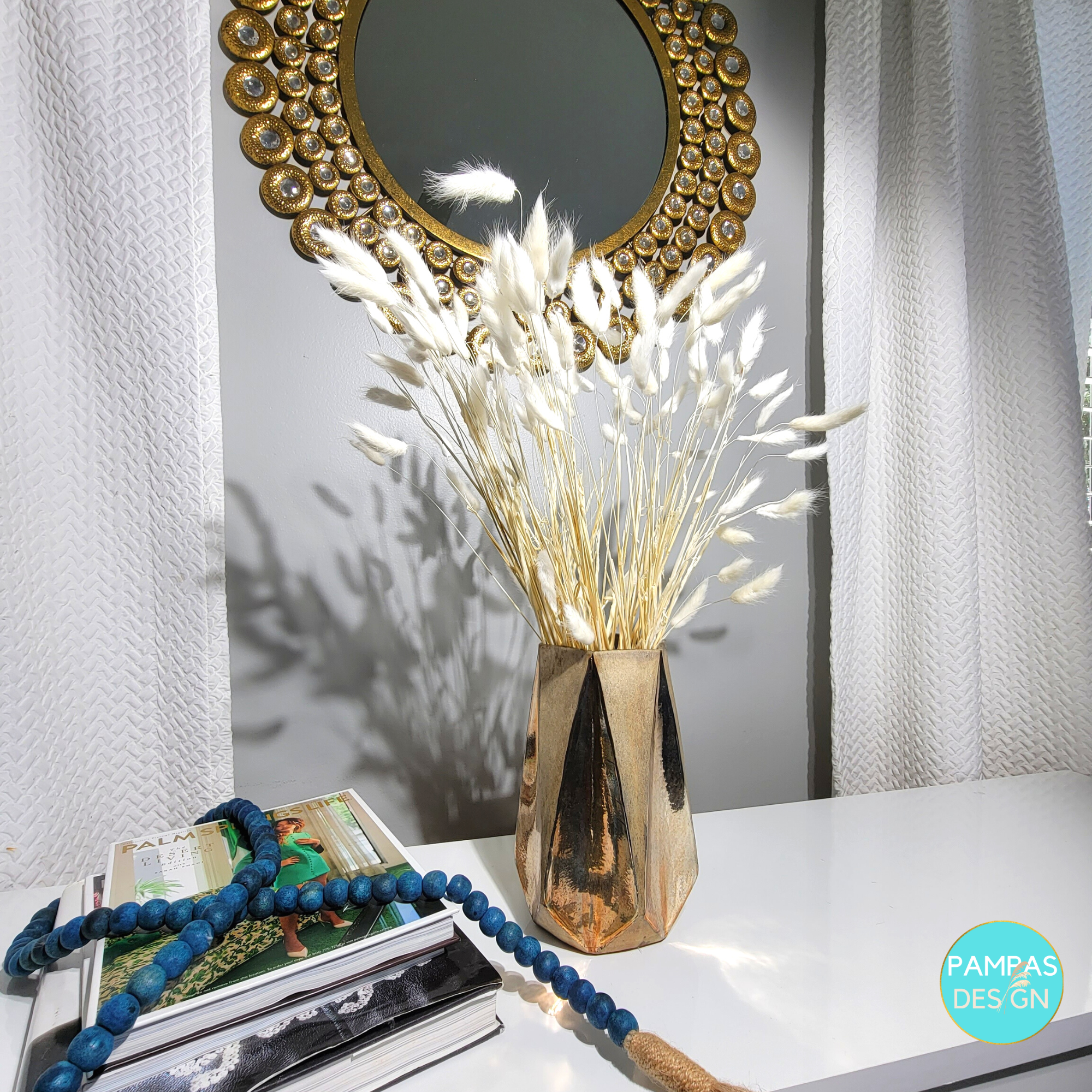 Pampas Design – Engroshandel Tørrede/pressede blomster – Bunny Tails Natural 60 Stængler1