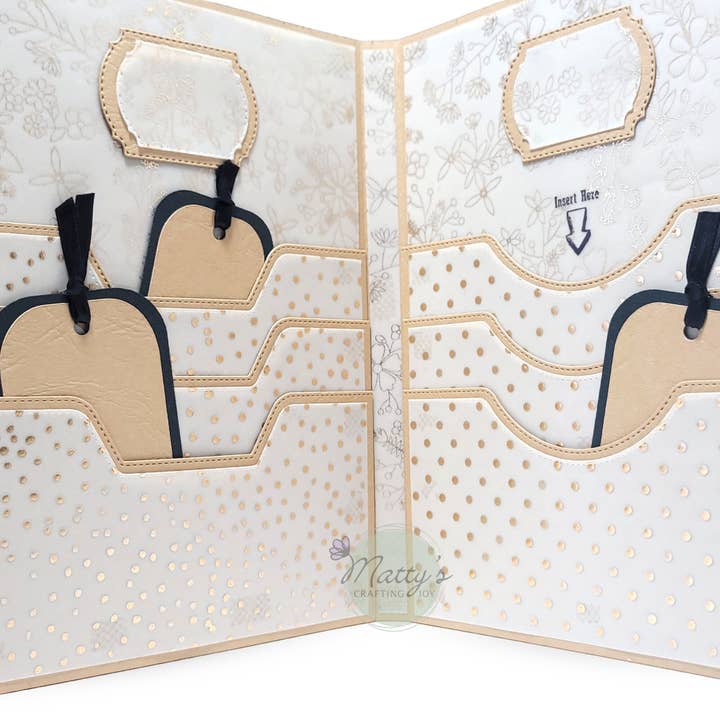 Matty's Crafting Joy - Venta al por mayor Scrapbook - Troqueles cosidos con bordes con muescas en el bolsillo, juego de 6, nueva edición