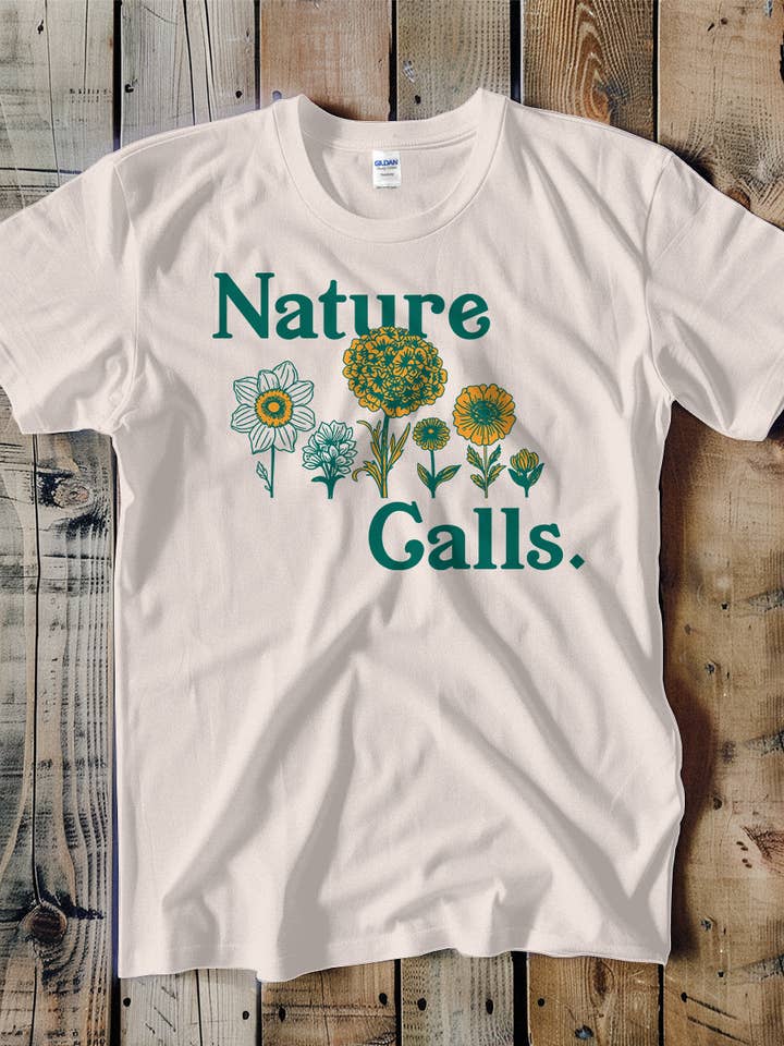 Nature Calls Flower Unisex Tee for wholesale by Swift Retail