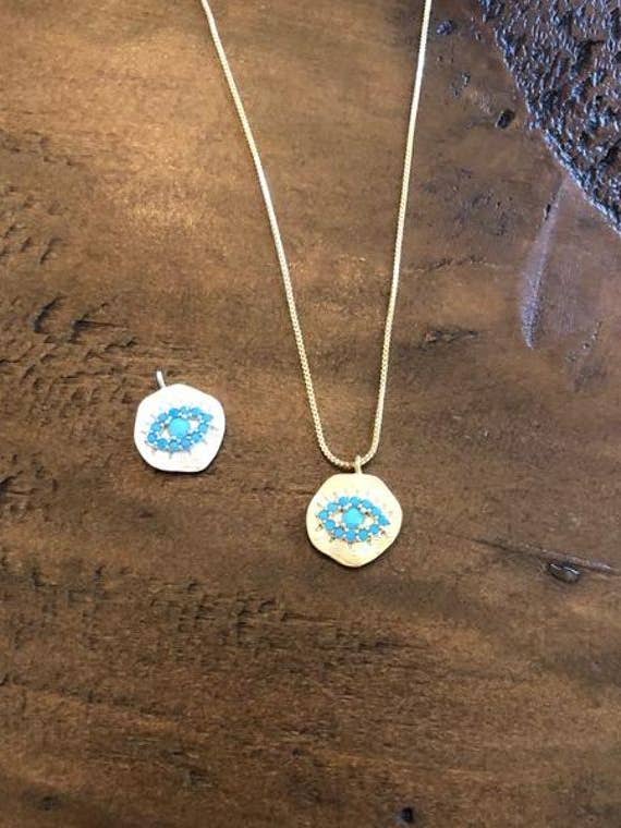 collana con ciondolo grande malocchio per la vendita all'ingrosso da parte di bubs & sass