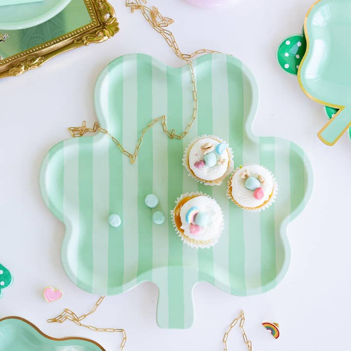 My Mind’s Eye - Wholesale Serving Tray - SPD1120 - Shamrock Shaped Bamboo Tray1