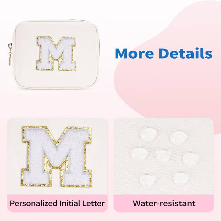 wandf – Großhandel Schmink-/Kosmetiktasche – Personalisierte Monogramm-Tasche Mini Initialen Schminktasche41