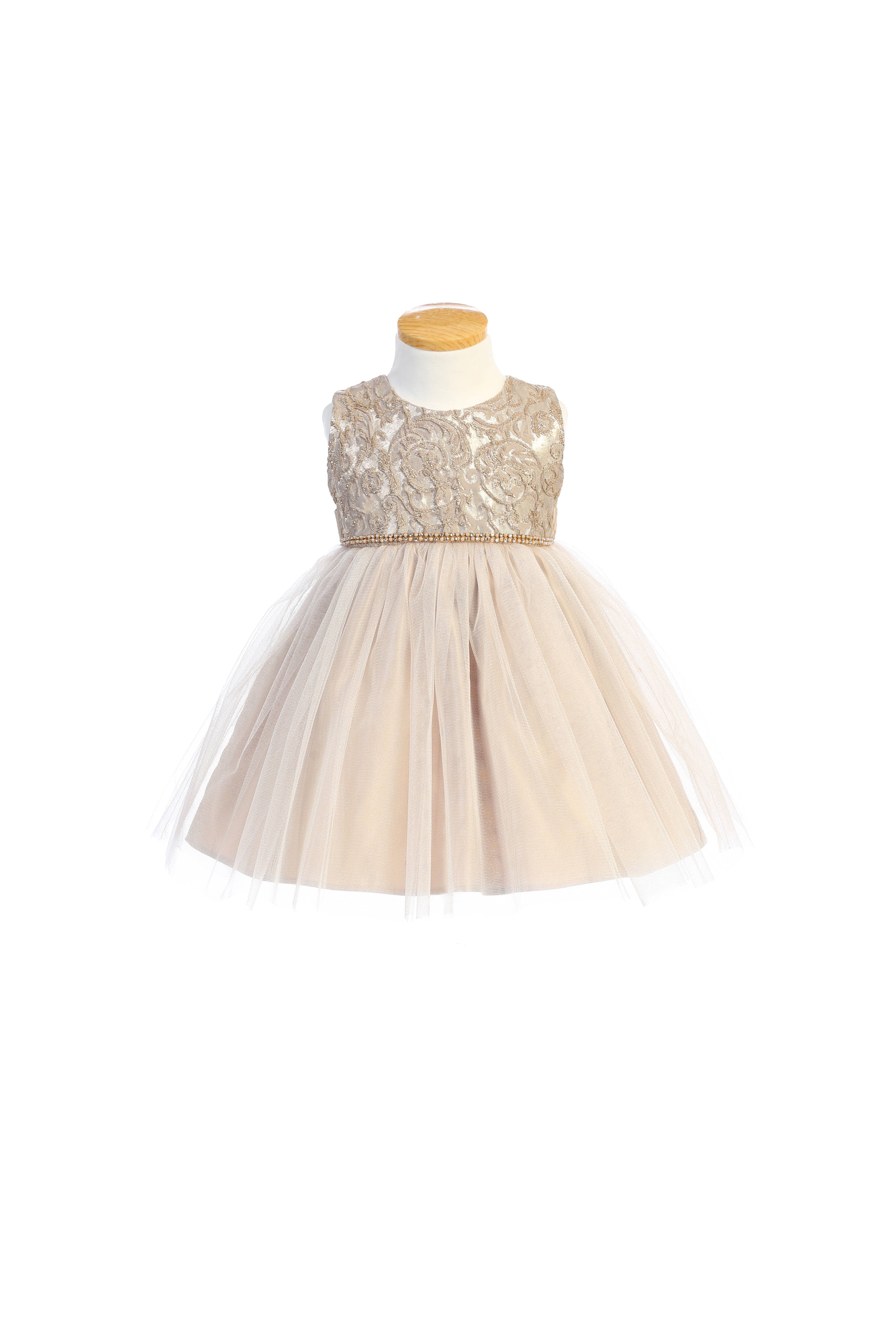 Sweet Kids, Inc. - Wholesale Dress - Kids - SK805 - luxe jacquard hi-low with satin & tulle3