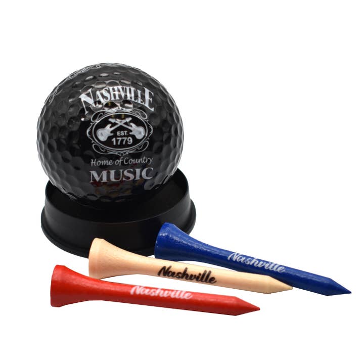 Set met golfballen en -T-shirt - Nashville Est voor wholesale door MID-SOUTH PRODUCTS
