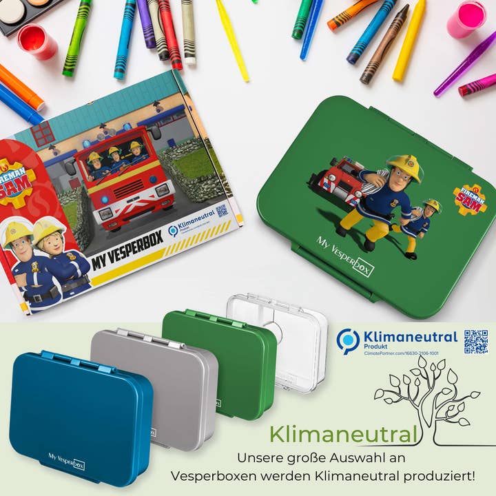 Myvesperbox – Großhandel Lunchbox/-tasche – Kinder – My Vesperbox - Bia - Feuerwehrmann Sam V4 Sam+ Elvis3