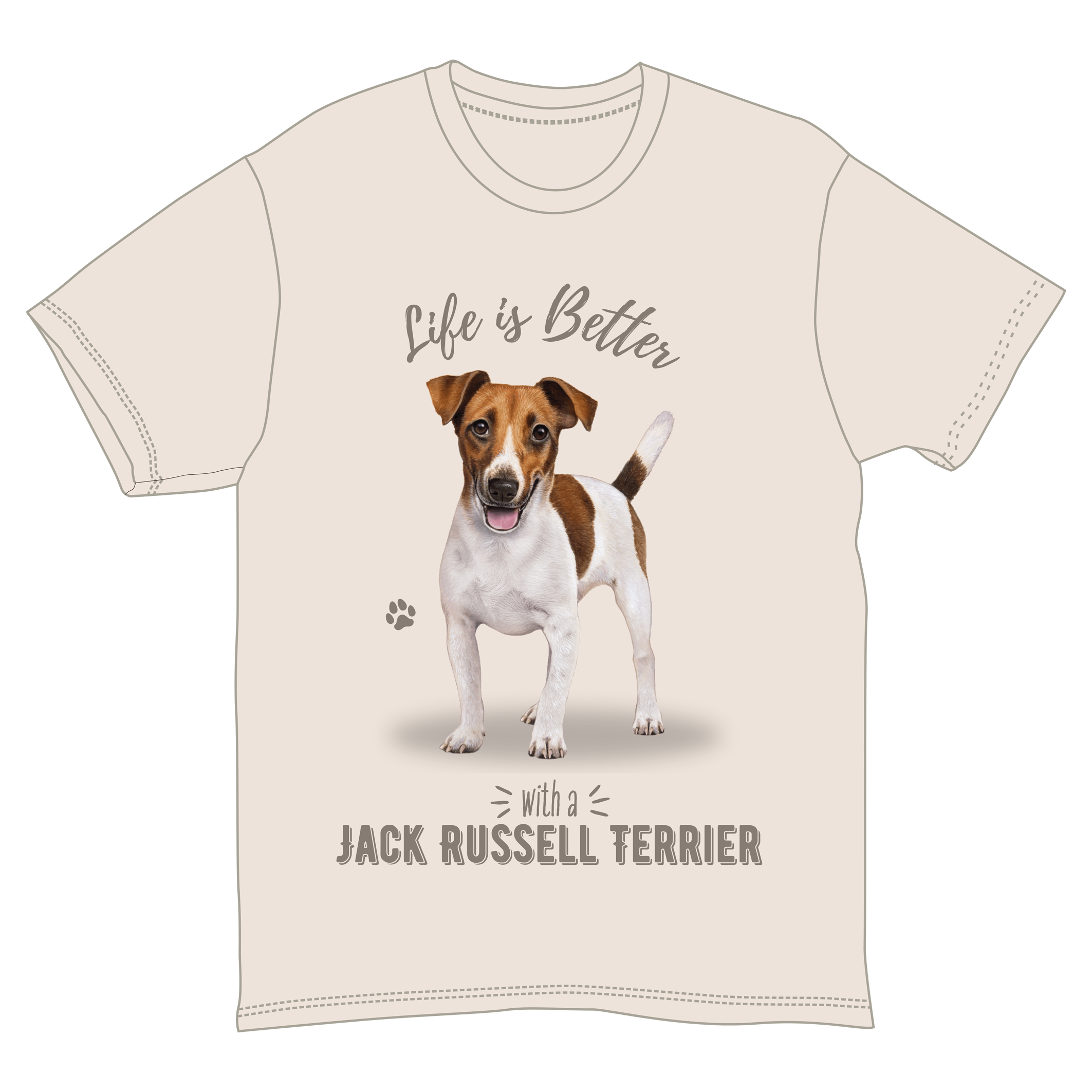 E&S Pets - Venta al por mayor Camisa - Unisex - Camiseta Jack Russell Terrier Pet Lover, 100% algodón, unisex0